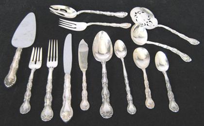 Appraisal: Alvin 'French Scroll' pattern sterling silver partial flatware service th