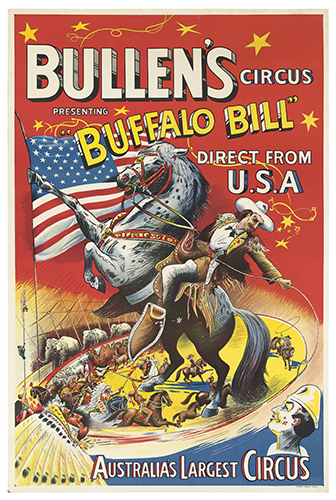 Appraisal: O K COPENHAGEN DATES UNKNOWN BULLEN'S CIRCUS BUFFALO BILL x