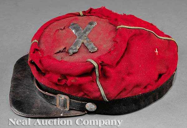 Appraisal: A Louisiana Washington Artillery Civil War Kepi wool leather bill