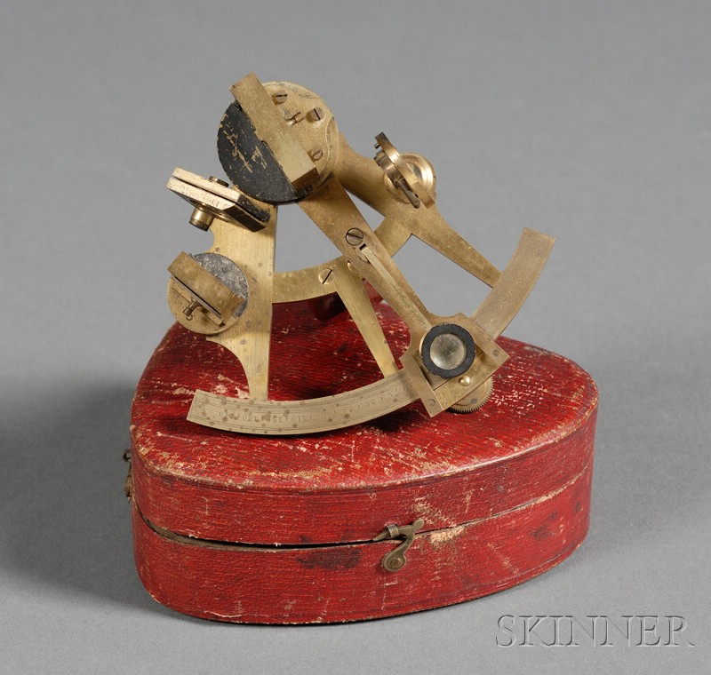 Appraisal: -inch Radius Miniature Brass Sextant by Dollond London with scale