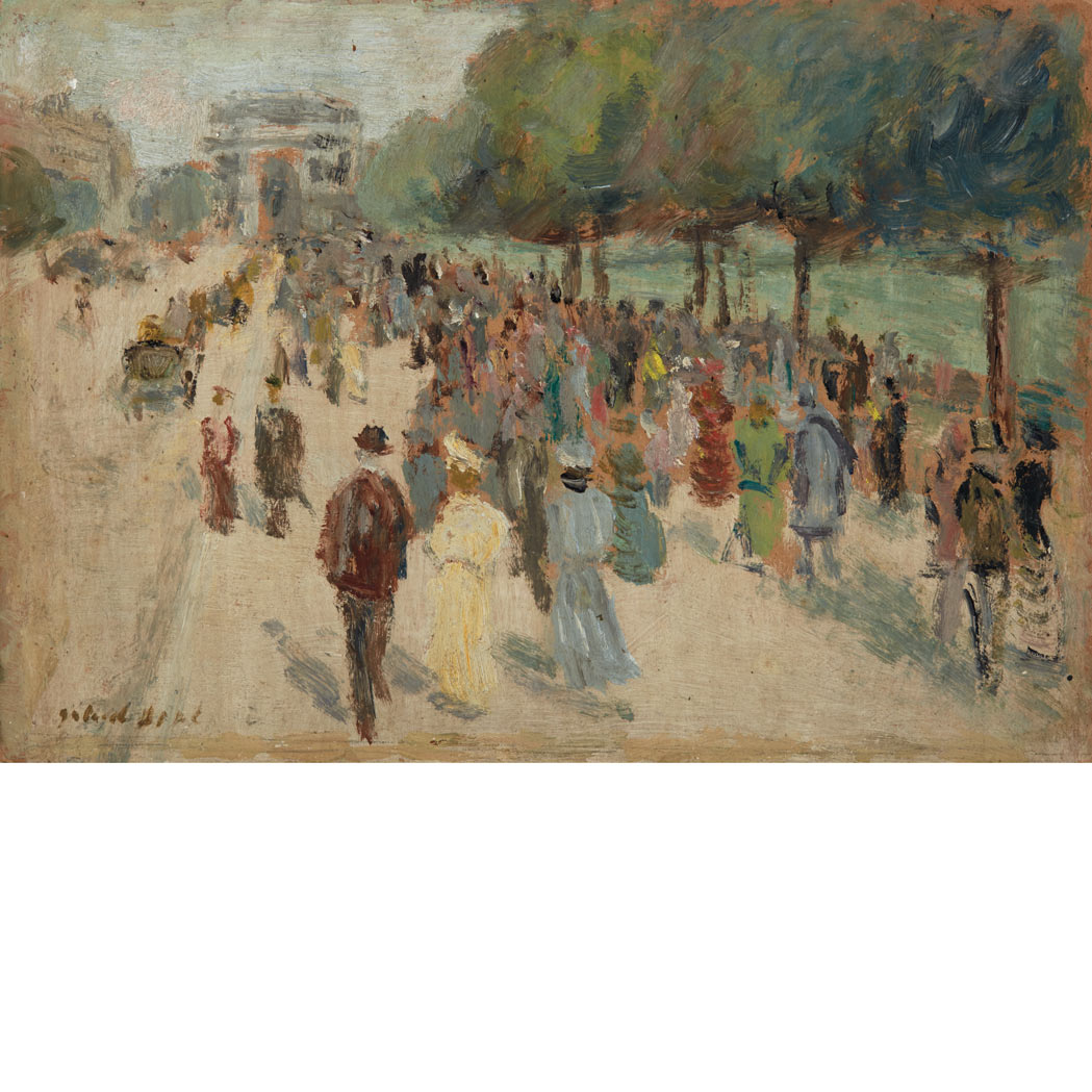 Appraisal: Gabriel Spat French - Avenue du Bois de Boulogne Signed