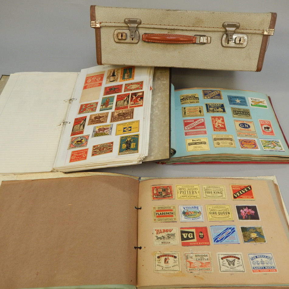 Appraisal: A collection of early to mid thC Matchbox labels some