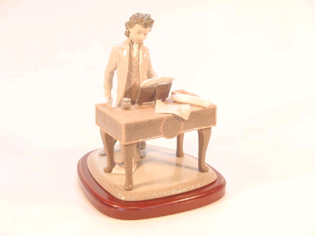 Appraisal: A Lladro figure Young Beethoven ref limited edition no modelled