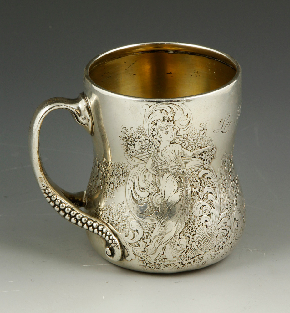 Appraisal: - th C Tiffany Sterling Cup th century Tiffany and