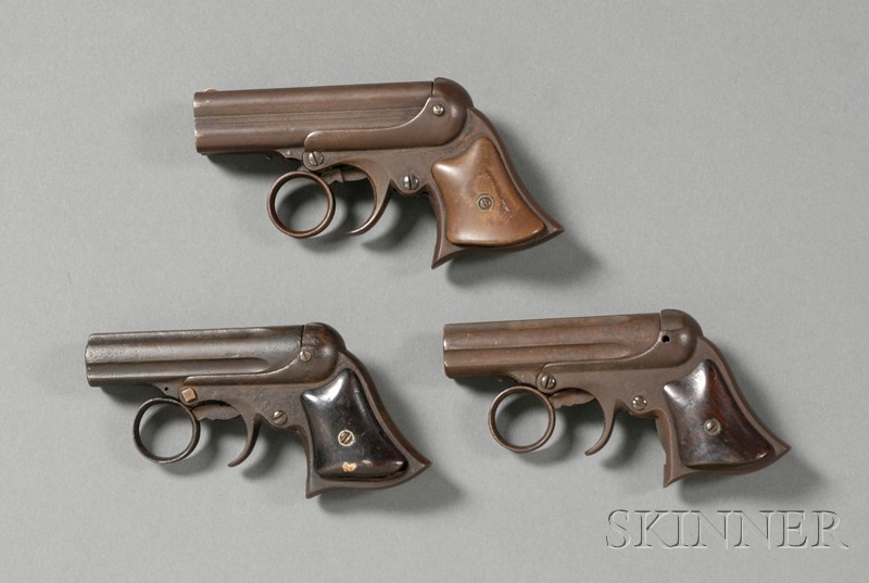 Appraisal: Three Remington-Elliot Derringer Pistols two caliber one caliber