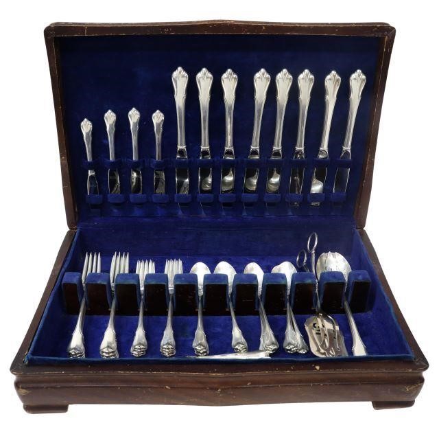 Appraisal: lot of American sterling silver flatware service Wallace Silversmiths in