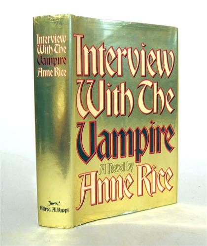 Appraisal: vol Rice Anne Interview With The Vampire New York Knopf