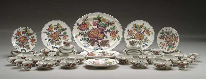 Appraisal: FINE EIGHTY-THREE PIECE DINNER SERVICE BY WEDGWOOD Pattern number on