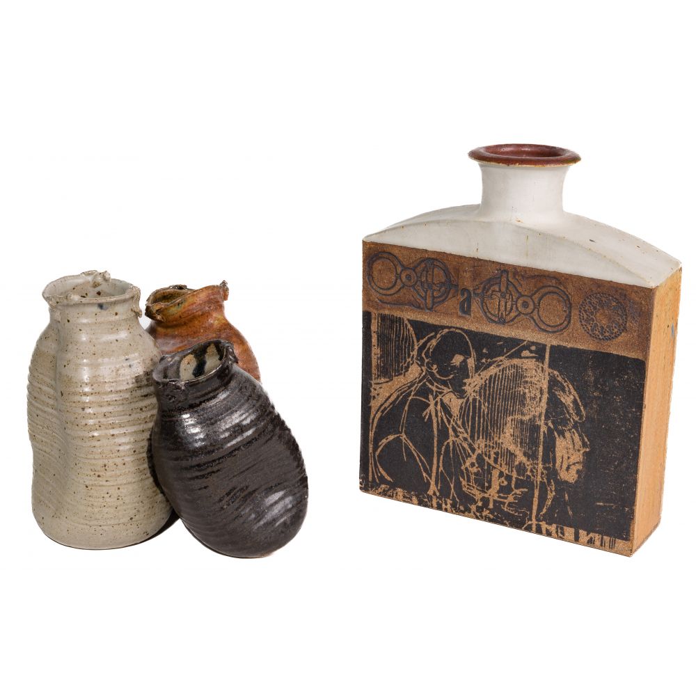 Appraisal: DON JOHNS AND RUTH WEINER POTTERY th century items including