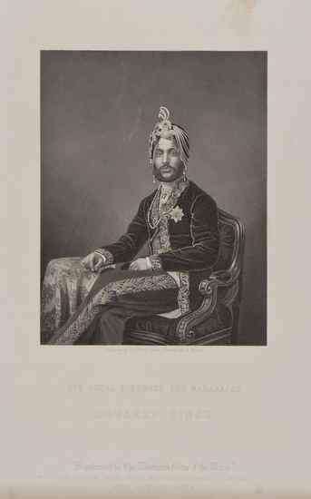 Appraisal: Mayall John After Maharaja Dhuleep Singh the last Maharaja of