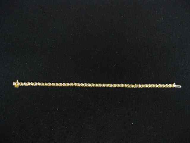 Appraisal: Diamond Bracelet round diamonds totaling carats in k yellow gold