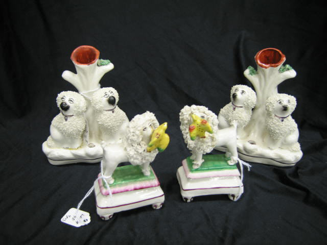 Appraisal: Pair of Staffordshire Dog Figurines to