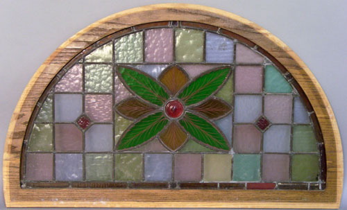 Appraisal: Stained glass window x