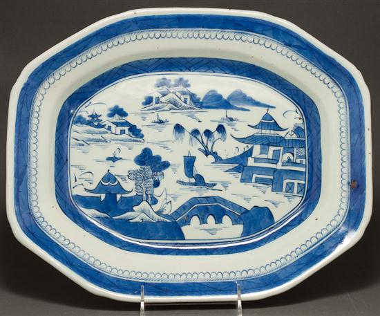 Appraisal: Chinese Export Canton porcelain platter in L in W