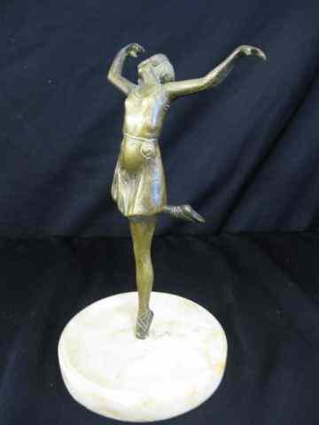 Appraisal: Art Deco Bronze Statue of a Ballerina '' tall circa