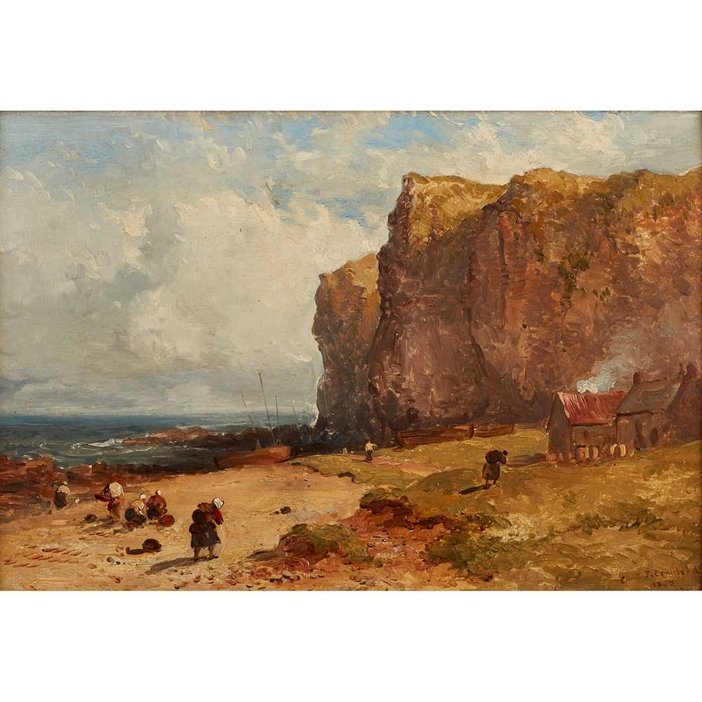 Appraisal: EDMUND THORNTON CRAWFORD R S A SCOTTISH - CLIFFS AUCHMITHIE