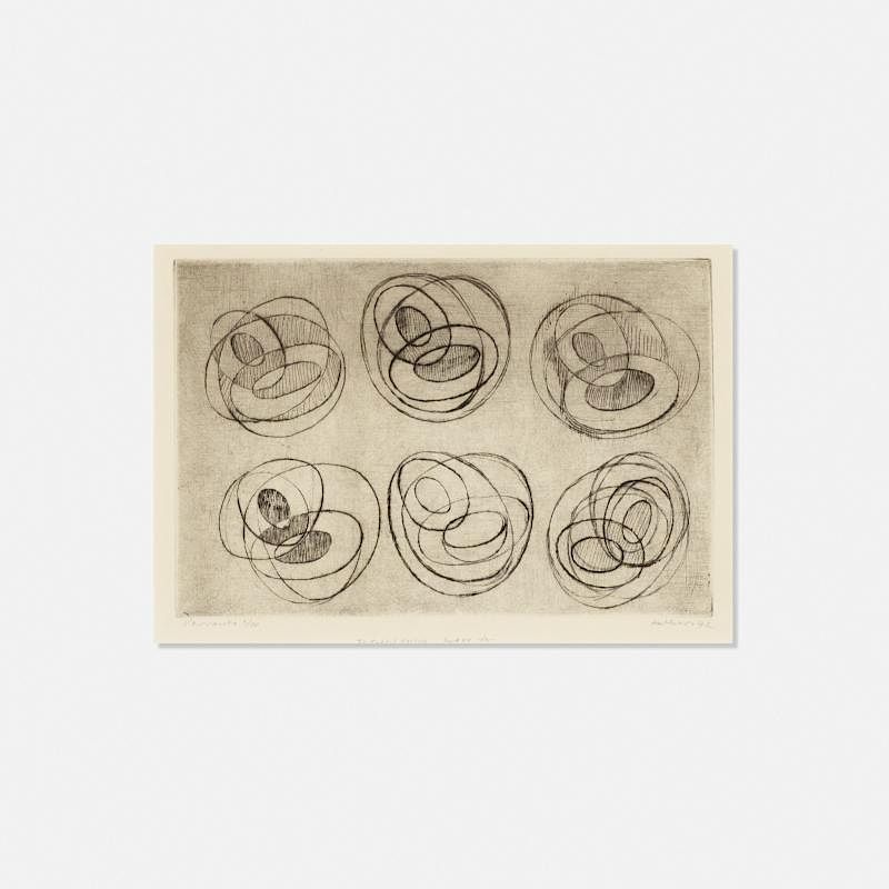 Appraisal: Josef Albers Variants Josef Albers Variants drypoint etching on paper