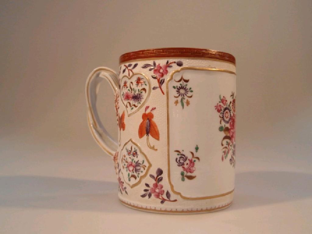 Appraisal: A thC Sampson porcelain mug decoration with hand painted famille