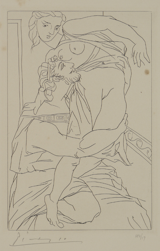 Appraisal: PICASSO Pablo Spanish - ''Cinesias et Myrrhine'' Plate from Lysistrata