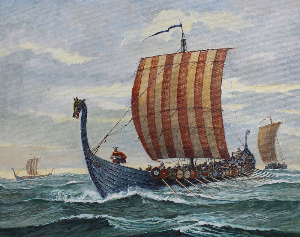 Appraisal: Brian Sanders B Viking Longship Brian Sanders British B Viking