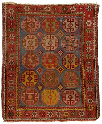 Appraisal: Karabaugh rug central field with octagons on pale blue border