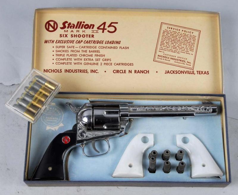 Appraisal: Nichols Stallion Cap Gun Description Includes box and extra bullets