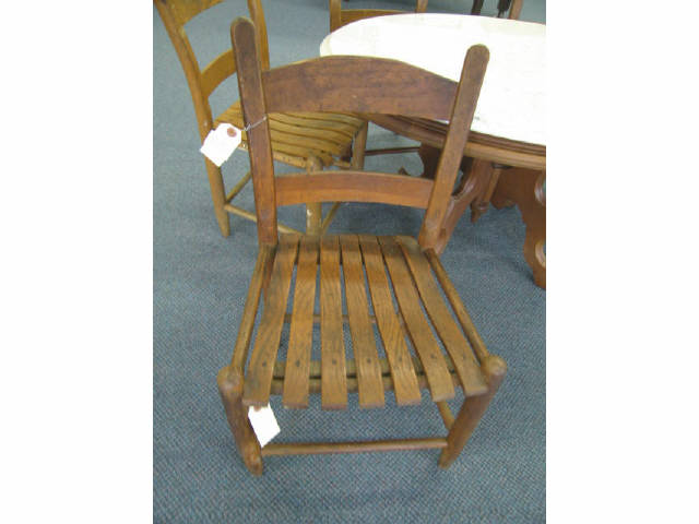 Appraisal: Antique Oak Child's Chairs