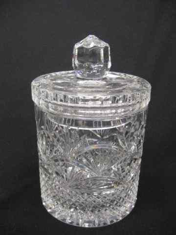 Appraisal: Cut Crystal Biscuit Jar '' excellent