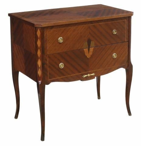 Appraisal: Petite Continental mahogany commode early to mid th c in