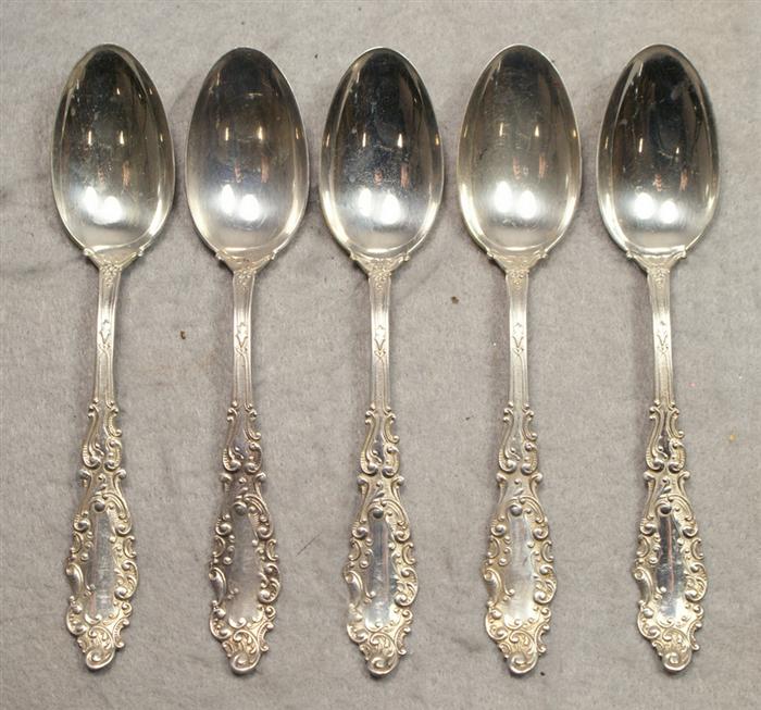 Appraisal: Gorham Luxembourg pattern sterling silver teaspoons mono good condition TO