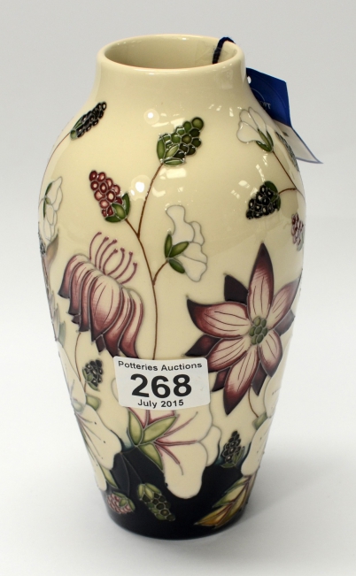 Appraisal: Moorcroft vase decorated in the Bramble revisited design height cm