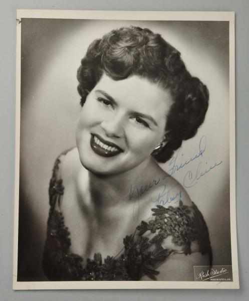 Appraisal: Patsy Cline Autographed Photograph Description This autographed photo of Patsy