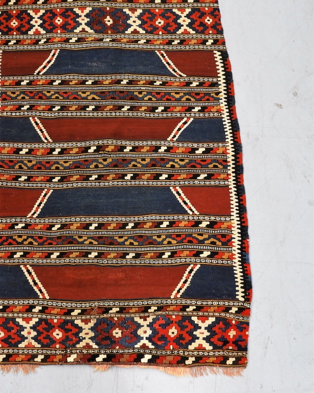 Appraisal: WESTERN TURKISH PILLOW COVER KILIM CARPET RUG Western Turkey Mid