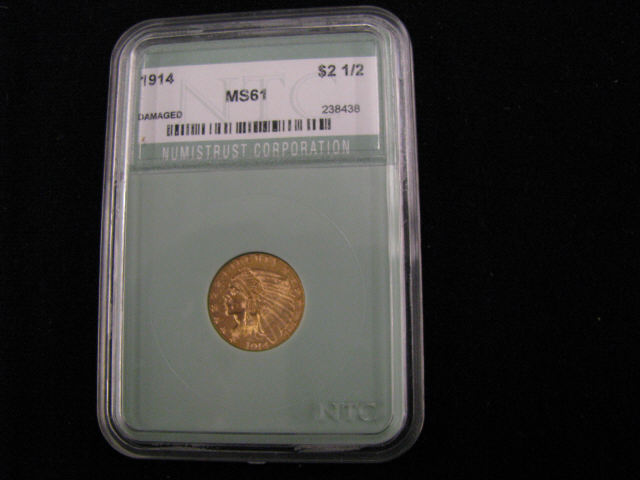 Appraisal: U S Indian Head Gold Coin certified graded mint state-