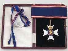 Appraisal: Medal Commander of The Royal Victorian Order with ribbons numbered