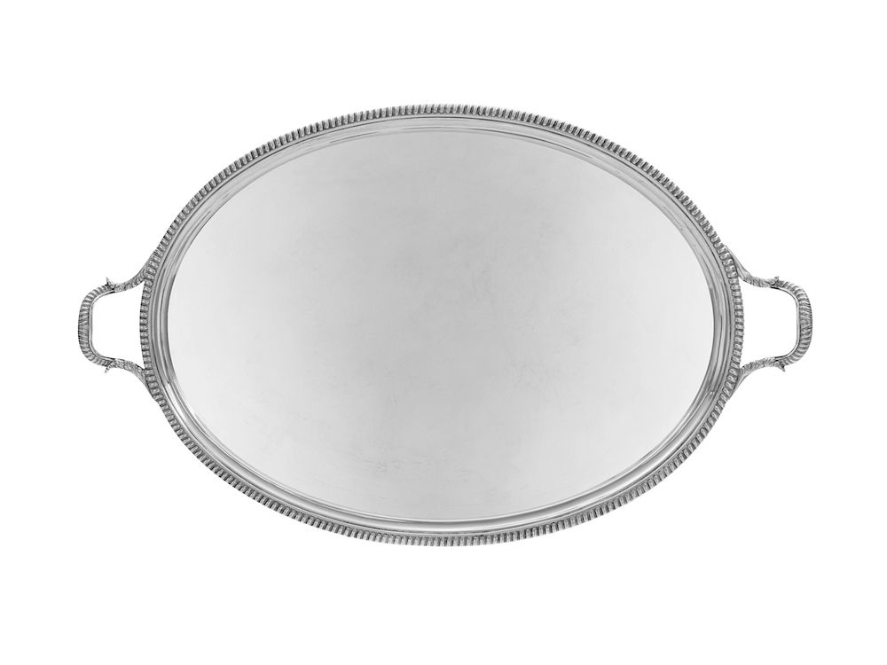 Appraisal: A George III Silver Tray A George III Silver Tray