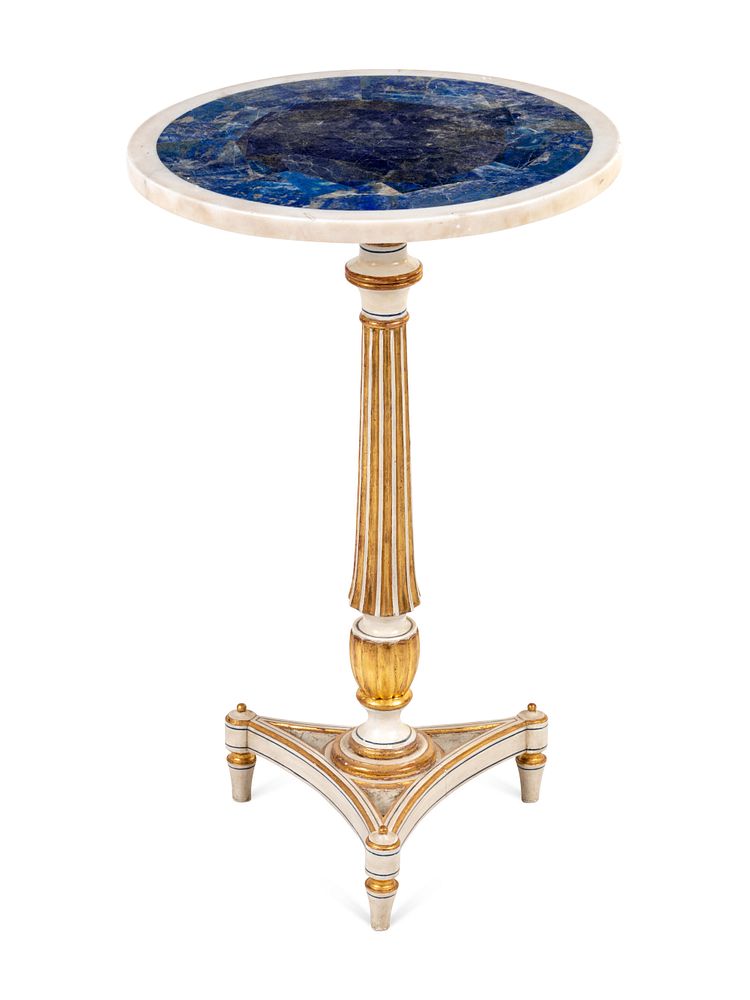 Appraisal: A George III White Painted and Parcel Gilt Table with