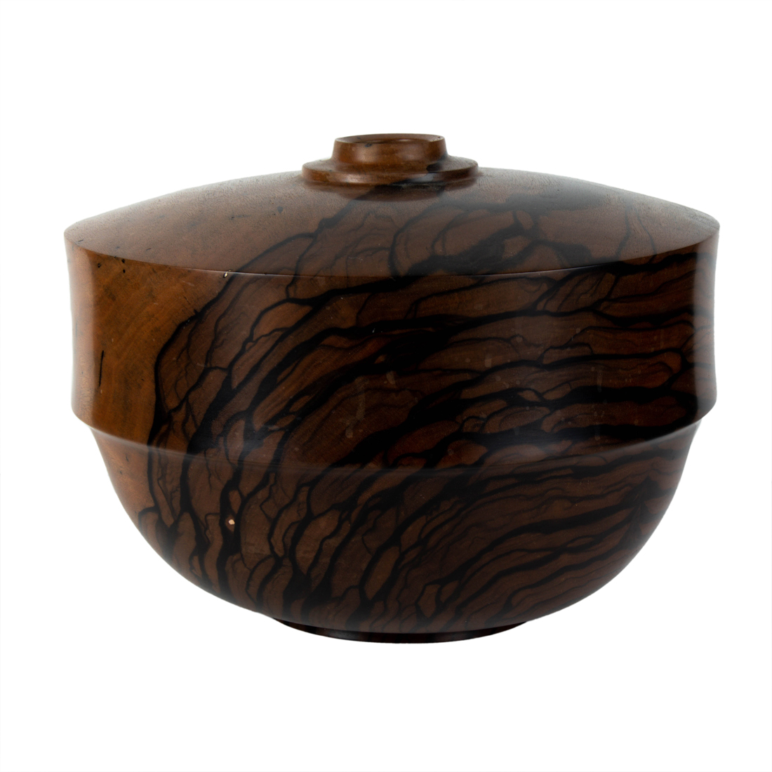 Appraisal: A LARGE DAN KVITKA TURNED EBONY WOOD VASE A large