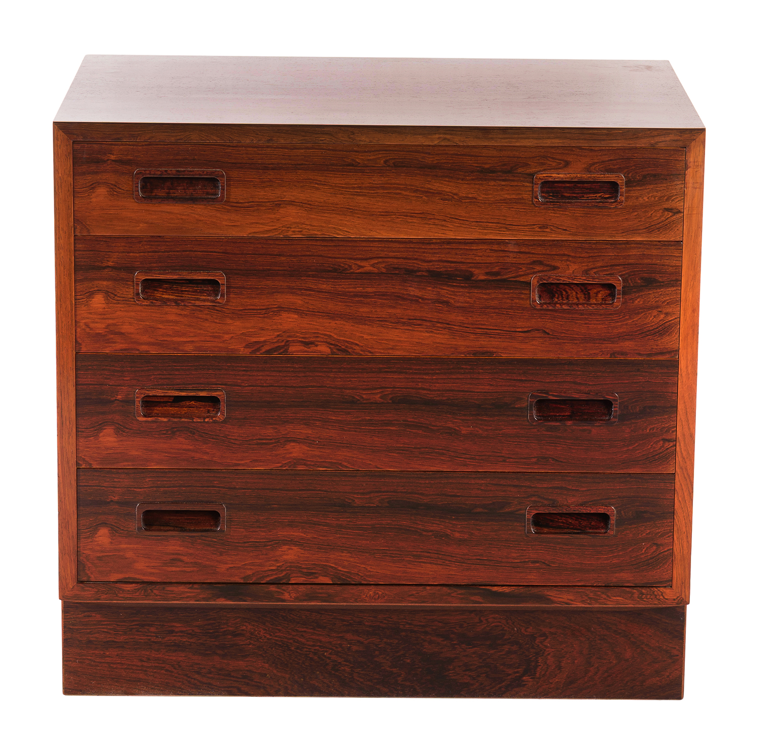 Appraisal: MID CENTURY ROSEWOOD CHEST OF DRAWERS Denmark c s