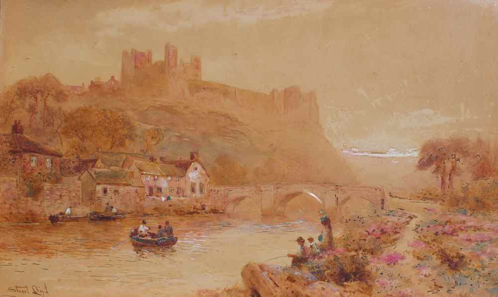 Appraisal: LLOYD Stuart ''Richmond Castle'' Watercolor '' x '' signed lower