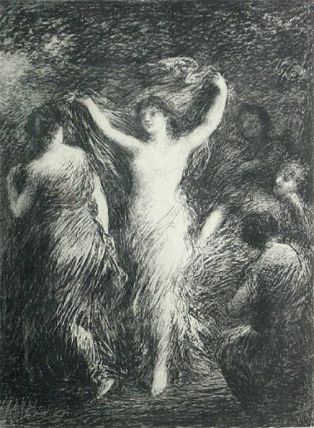 Appraisal: Henri Fantin-Latour French - Danses H Lithograph printed on china