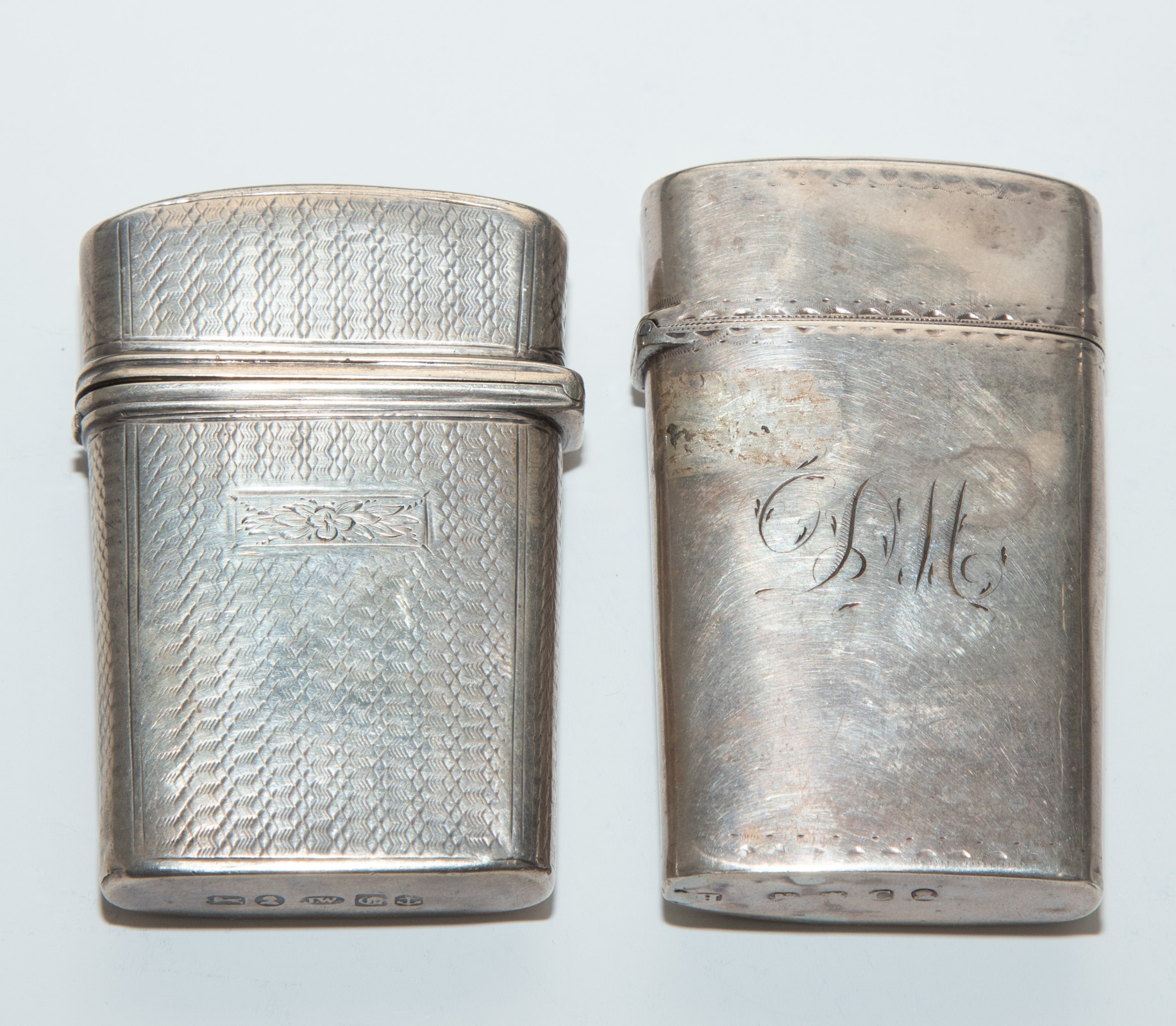 Appraisal: GEORGE III GEORGE IV SILVER-CASED LANCETS George III London case