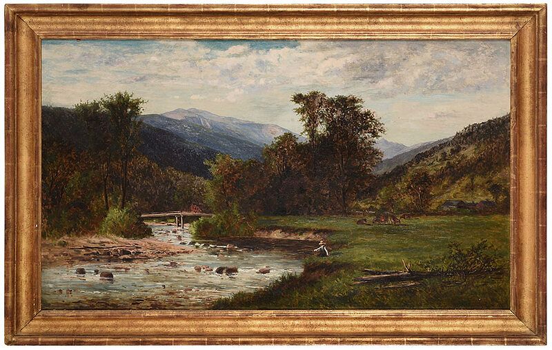 Appraisal: Frank Henry Shapleigh American - Mt Washington from Ellis River