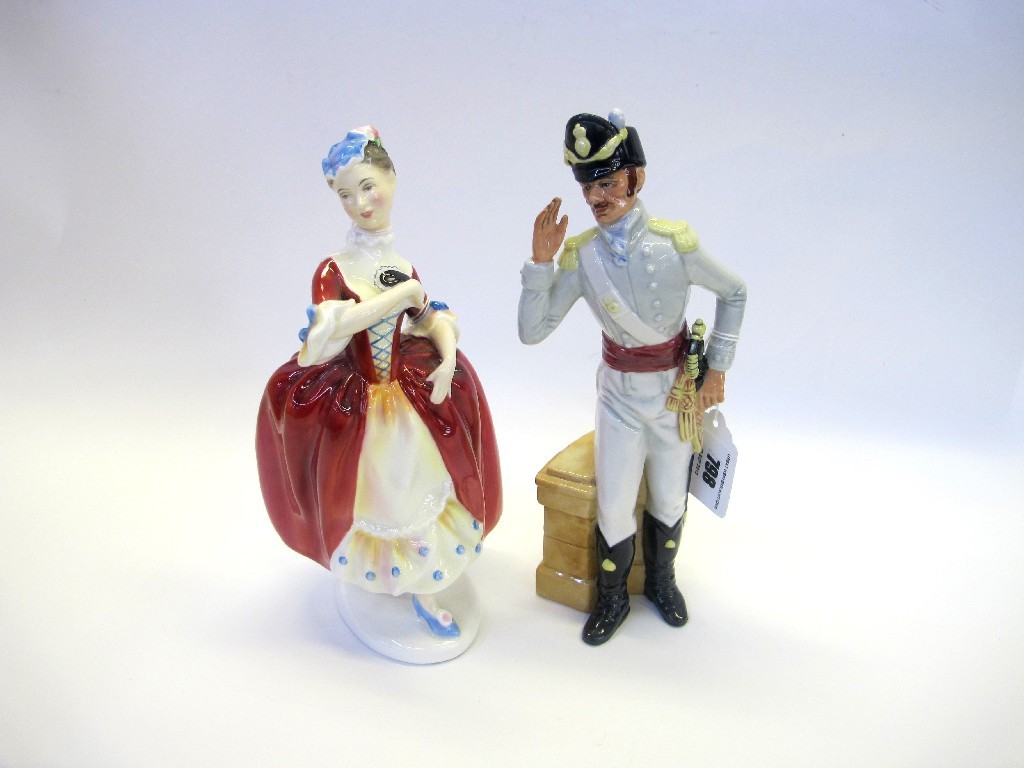 Appraisal: Two Royal Doulton figures including Masquerade HN and Morning Ma'am