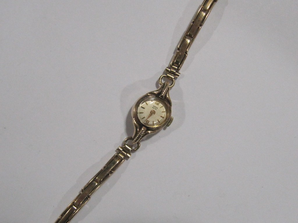 Appraisal: Ladies mid th century ct gold cased Tudor Royal wrist