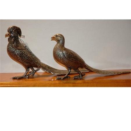 Appraisal: Pair of Mexican Silver Pheasants Estimate -