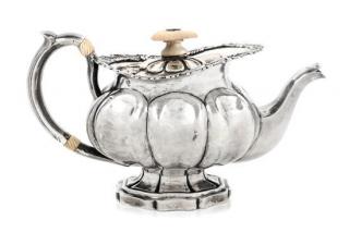 Appraisal: A Russian Silver Teapot Maker's Mark I R S St