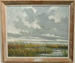 Appraisal: Eric Sloane - oil on board Gray Morning signed lower