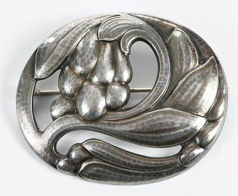 Appraisal: Georg Jensen Sterling Brooch design - x in gramsProvenance Estate