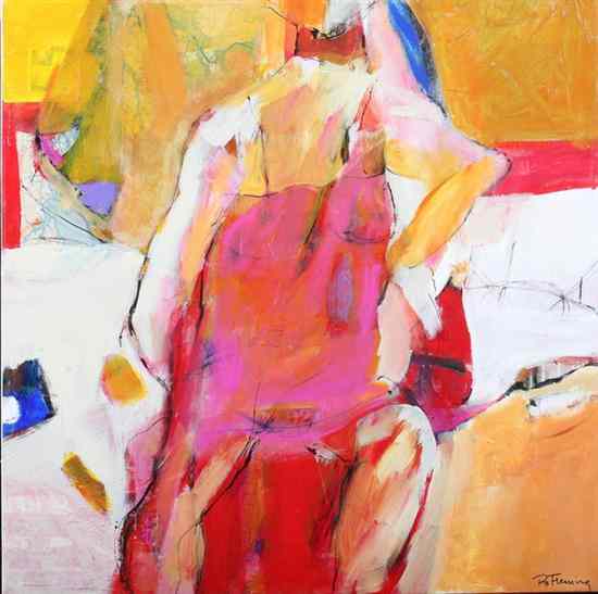 Appraisal: PATSY FLEMING American th century ABSTRACT FEMALE NUDE and FIGURES